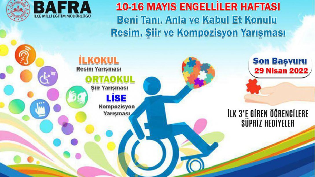 İlçemizde 10-16 Mayıs 2022 Engelliler Haftası 