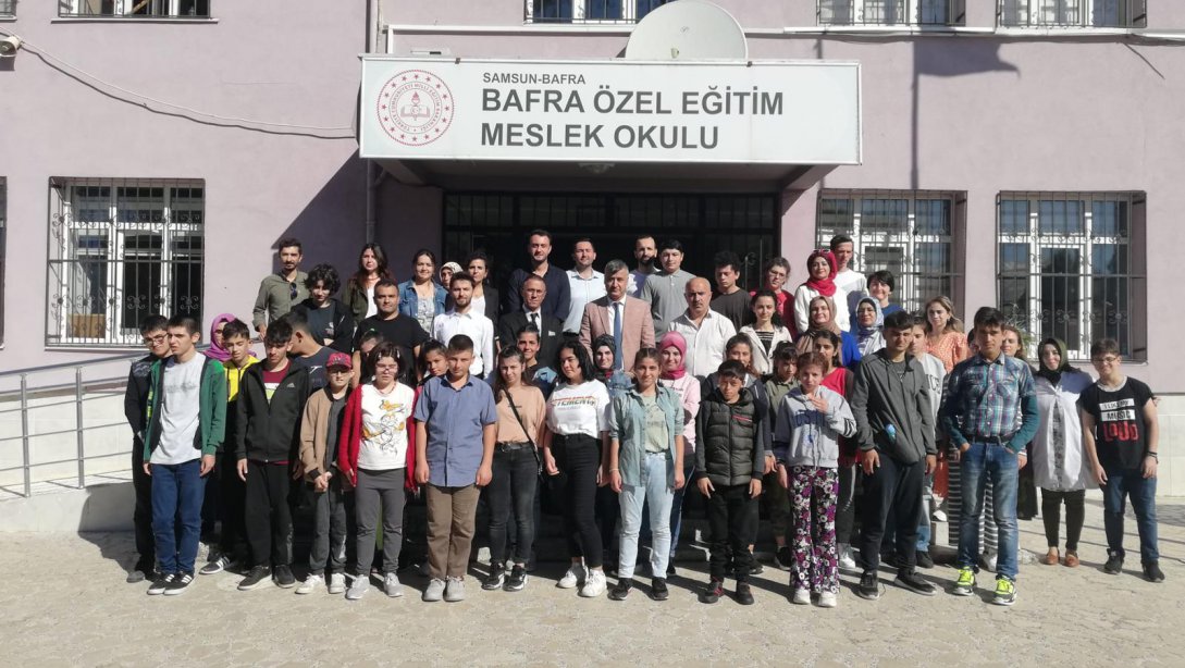 İlçe Milli Eğitim Müdürümüz Mehmet Ali KATİPOĞLU Uyum Haftası Kapsamında Bafra Özel Eğitim Meslek Okulunu Ziyaret Etti